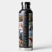 Rainbow 'HOOP VAN JE DADDY' Foto Collage Keepomwil Waterfles (Links)