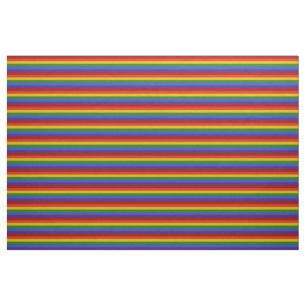 Rainbow Horizontal Stripes Pattern Stof
