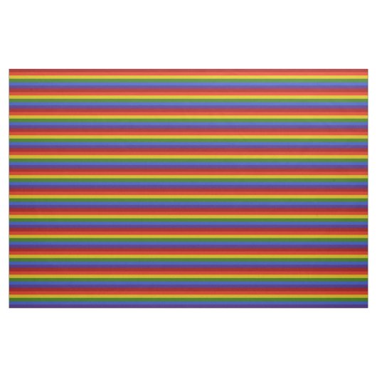 Rainbow Horizontal Stripes Pattern Stof (Fat Quarter)