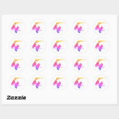 Rainbow Horse Heads Sticker (Vel)