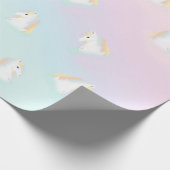 Rainbow Horse Unicorn Equestrian Girly Cadeaupapier (Hoek)