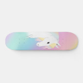 Rainbow Horse Unicorn Equestrian Girly Skateboard (Horizontaal)