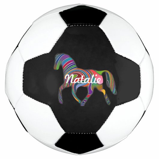 Rainbow horse - votre nom (Devant)