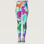 Rainbow Horses Leggings (Voorkant)