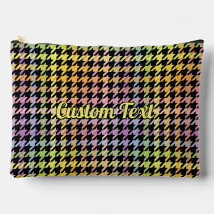 Rainbow Houndstooth Pattern Etui