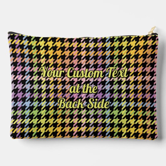 Rainbow Houndstooth Pattern Etui (Achterkant)