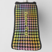 Rainbow Houndstooth Pattern Golfheadcover (Draai 90)