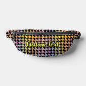 Rainbow Houndstooth Pattern Heuptasje (Liggend)