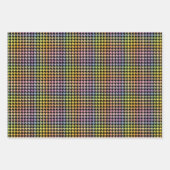 Rainbow Houndstooth Pattern Inpakpapier Vel (Voorkant)