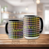 Rainbow Houndstooth Pattern Mok