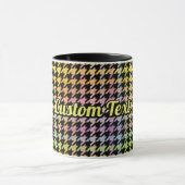 Rainbow Houndstooth Pattern Mok (Midden)