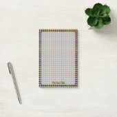 Rainbow Houndstooth Pattern Post-it® Notes (Kantoor)