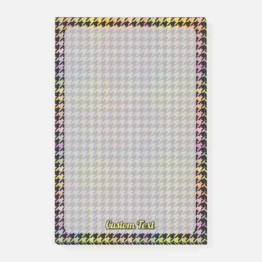 Rainbow Houndstooth Pattern Post-it® Notes (Voorkant)