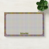 Rainbow Houndstooth Pattern Post-it® Notes (Kantoor)