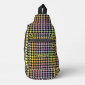 Rainbow Houndstooth Pattern Sling Bag (Voorkant)