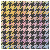 Rainbow Houndstooth Pattern Stof (Close Up)