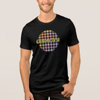 Rainbow Houndstooth Pattern Tri-Blend Shirt