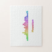 Rainbow Houston skyline Legpuzzel (Verticaal)