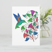 Rainbow Hummingbird Kaart (Staand voorkant)