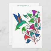 Rainbow Hummingbird Kaart (Voorkant / Achterkant)