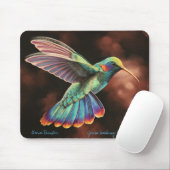 Rainbow Hummingbird Mousepad Muismat (Met muis)