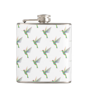 Rainbow Hummingbird Patroon Heupfles