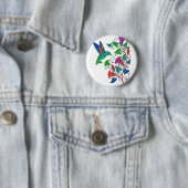 Rainbow Hummingbird Ronde Button 5,7 Cm (In situ)
