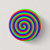 Rainbow Hypnotic Wheel Ronde Button 3,2 Cm (Voorkant)