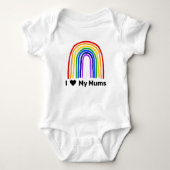 Rainbow I Love My Mums Romper (Voorkant)