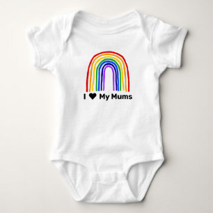 Rainbow I Love My Mums Romper