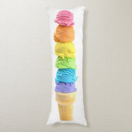 Rainbow Ice Cream Cone Body Pillow Lichaamskussen