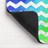 Rainbow Icy Chevron Pattern Muismat (Hoek)
