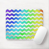 Rainbow Icy Chevron Pattern Muismat (Met muis)