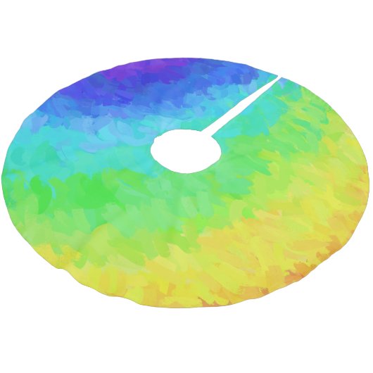 Rainbow Icy Kerstboom Rok (Gekanteld)