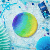 Rainbow Icy Papieren Bordje (Feest)
