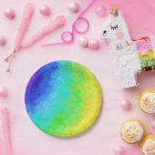 Rainbow Icy Papieren Bordje (Feest)