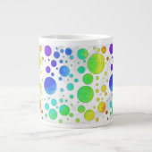 Rainbow Icy Polka Dot Pattern Jumbo Beker (Voorkant)