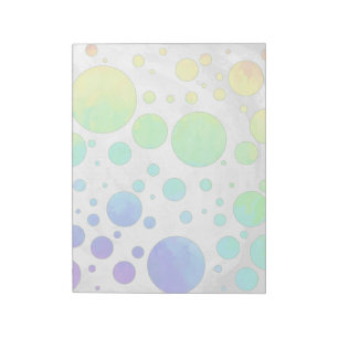 Rainbow Icy Polka Dot Pattern Notitieblok
