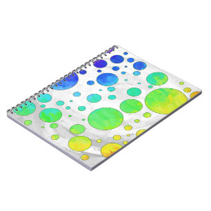 Rainbow Icy Polka Dot Pattern Notitieboek