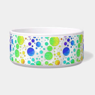 Rainbow Icy Polka Dot Pattern Voerbakje