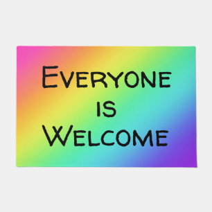 Rainbow Iedereen is Welkom Doormat Deurmat