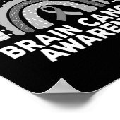 Rainbow In mei Draag we het bewustzijn van grijze Poster (Hoek)