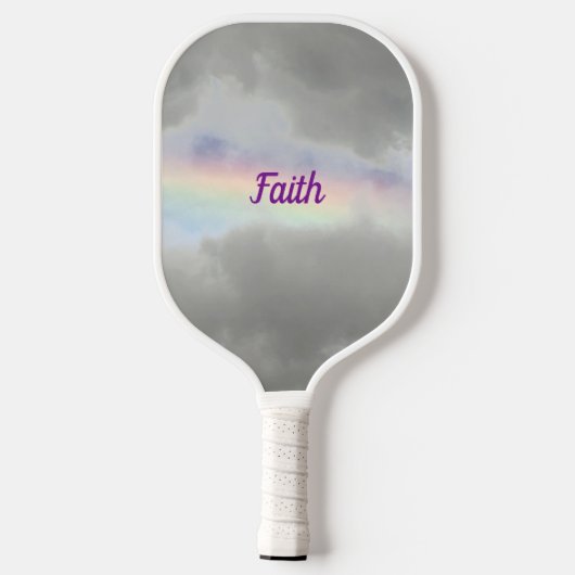 Rainbow in Storm Clouds Photographic Sky Pickleball Paddle (Achterkant)