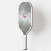 Rainbow in Storm Clouds Photographic Sky Pickleball Paddle (Links)
