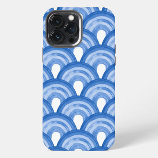 Rainbow in watercolor - blue pattern iPhone 13 pro max hoesje