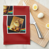 Rainbow Indigo Theedoek (Quarter Fold)