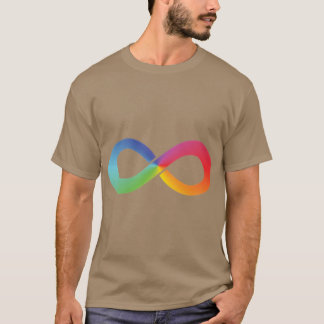 Rainbow Infinity Autisme Bewustzijn Neurodiversite T-shirt