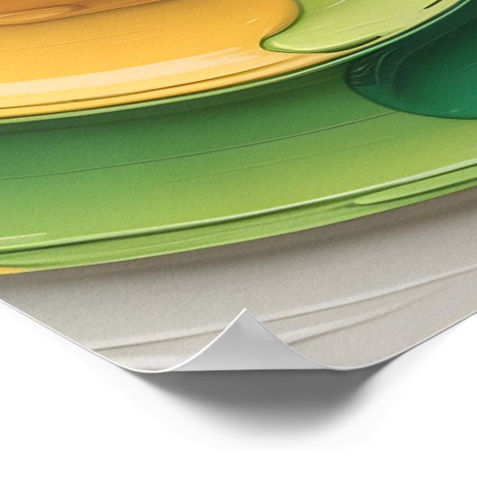 Rainbow Infinity Autisme Symbool Abstracte Kunst Poster (Hoek)