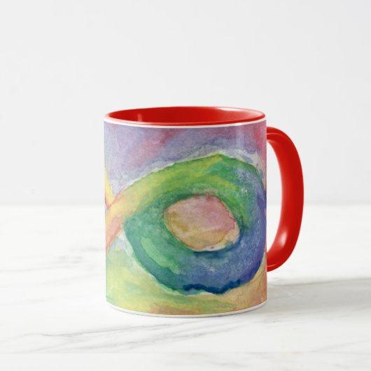 Rainbow Infinity door Lyric Rivera- Koffie Mok (Voorkant rechts)