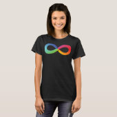 Rainbow Infinity Love Autisme Neurodiversity T-shirt (Voorkant volledig)